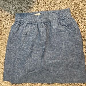 Ann Taylor - Loft Denim lightweight Skirt pockets